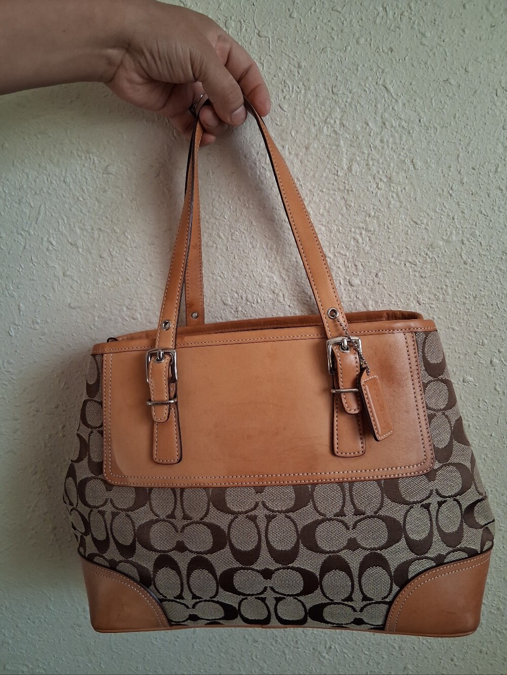 Vintage Coach Signature Hamilton Satchel